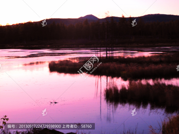 阿爾山杜鵑湖晨曦
