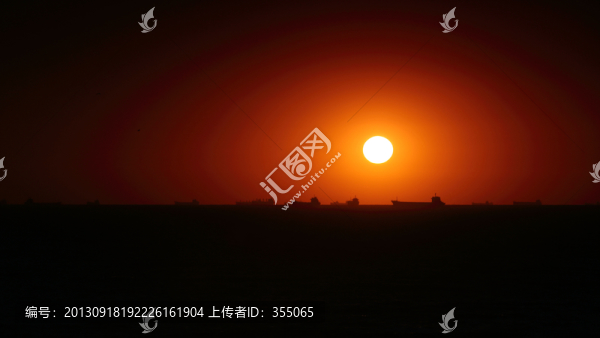 海上日出
