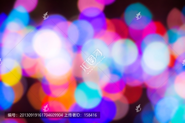 霓虹燈光斑