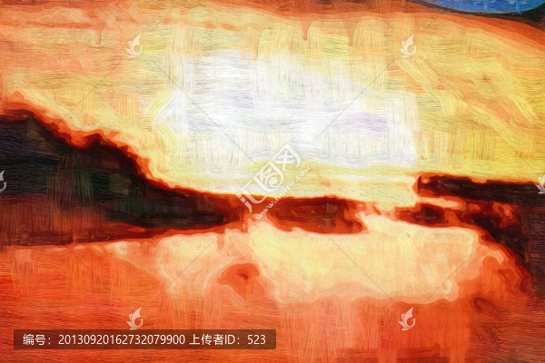 日出裝飾畫