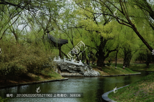 北京紫竹院公園的長河
