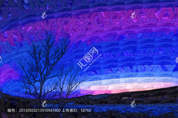 抽象畫,時(shí)空樹