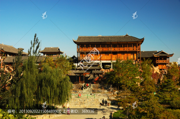 北京中華民族園的土家山
