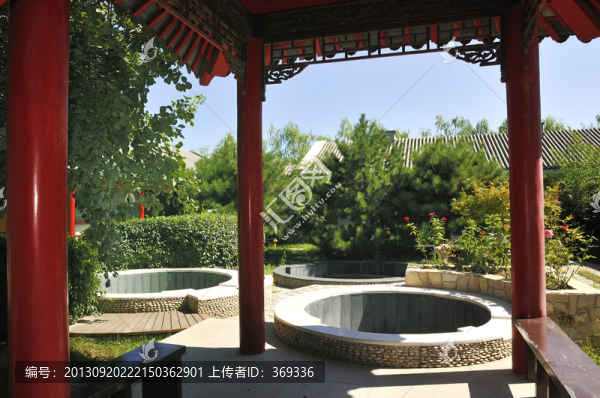 北京溫都水城的溫泉池