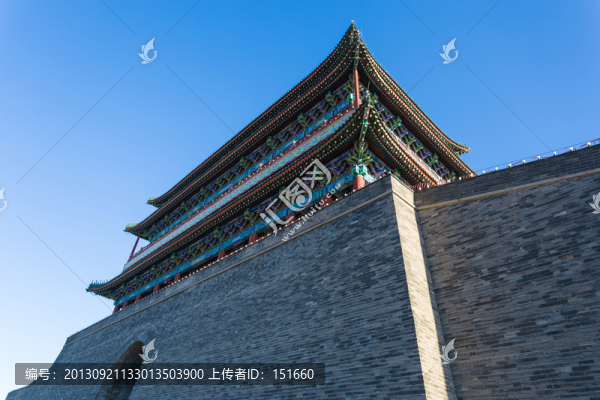 北京前門正陽門城樓