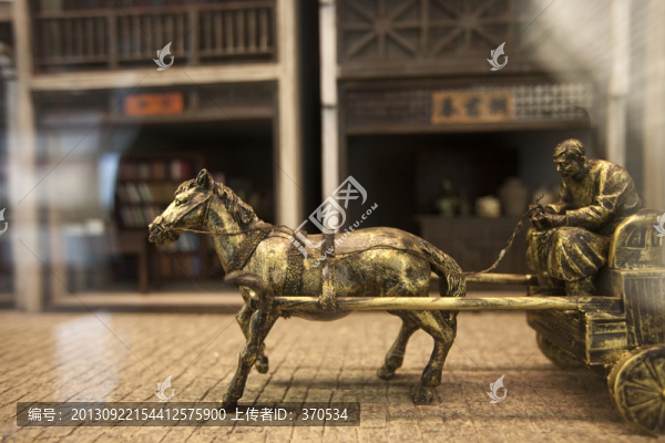 南京民俗博物館,微縮場景,馬車