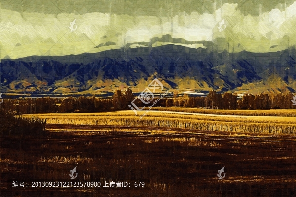 裝飾畫,,秋景