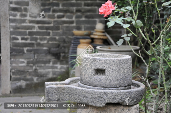 黃埔古村落,石磨