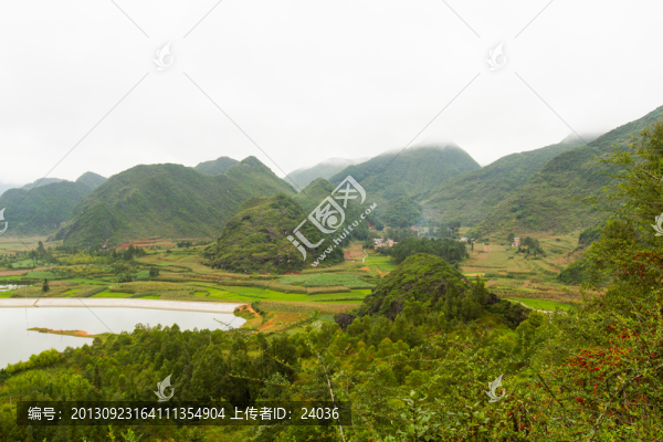 山谷里的田野