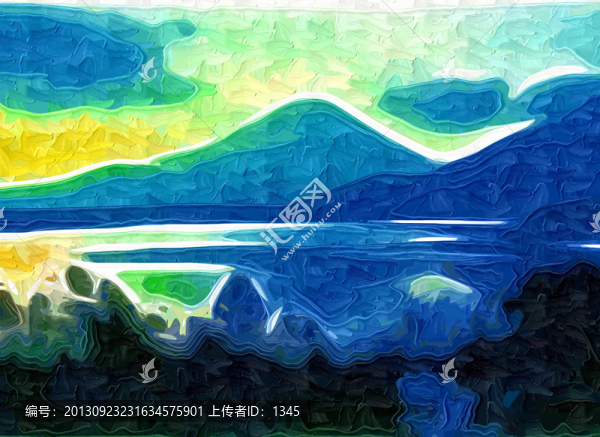 風(fēng)景裝飾畫,抽象畫