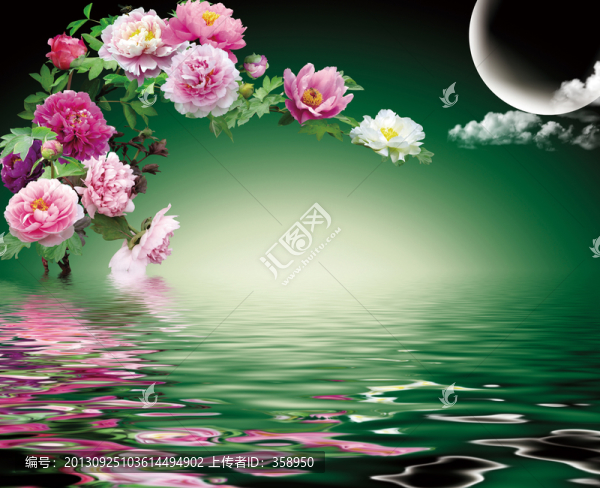高清花好月圓圖