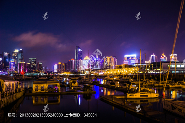 青島奧帆基地,夜景