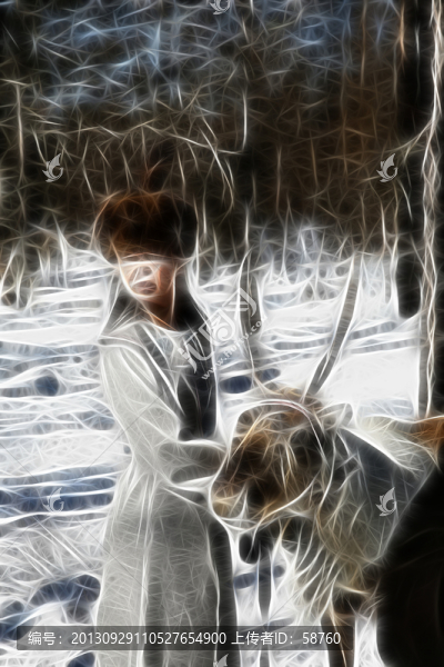 敖魯古雅獵鄉(xiāng)印象,電腦畫