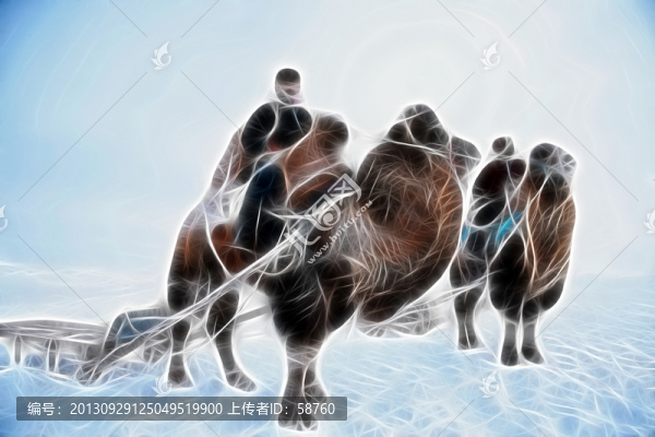草原風(fēng)情,抽象畫