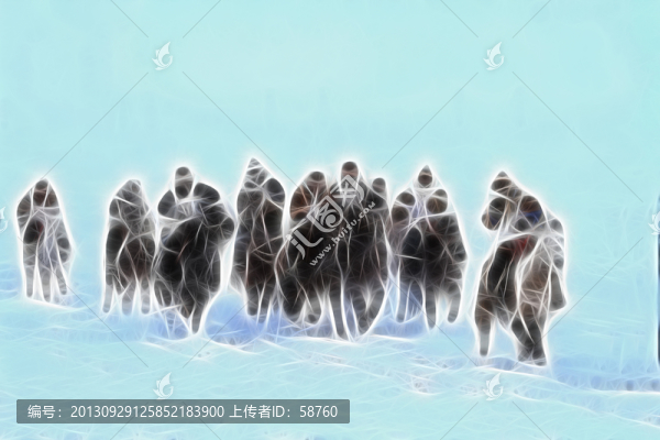抽象馬隊,電腦畫