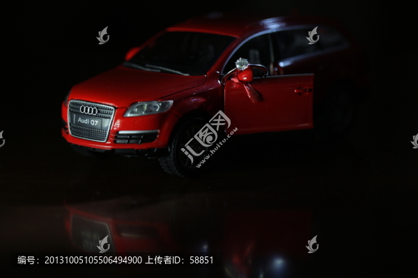 汽車模型上的鉆戒