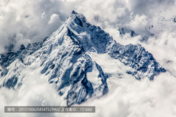 貢嘎雪山主峰山峰
