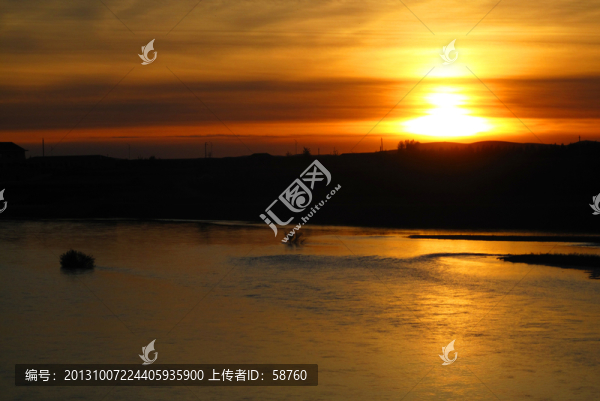 洮兒河落日