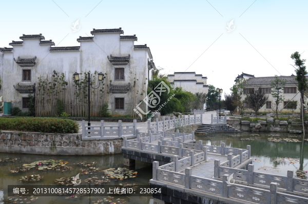 徽派建筑,石橋曲橋