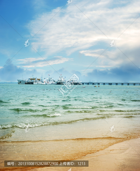 沙灘,海洋