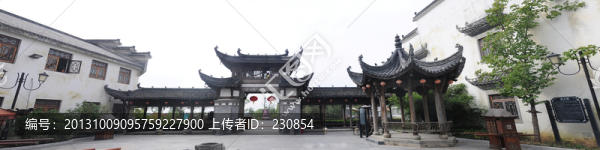 徽派建筑大門,門樓