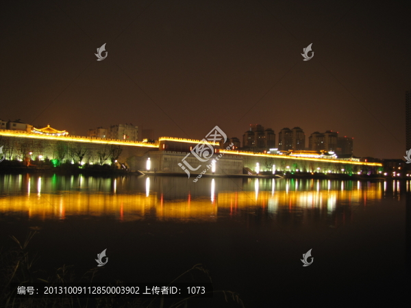 滁州環(huán)城公園,西城河夜色