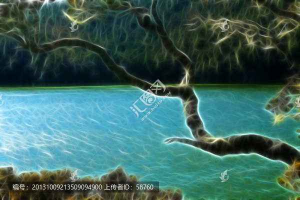 抽象普達(dá)措,電腦畫(huà)