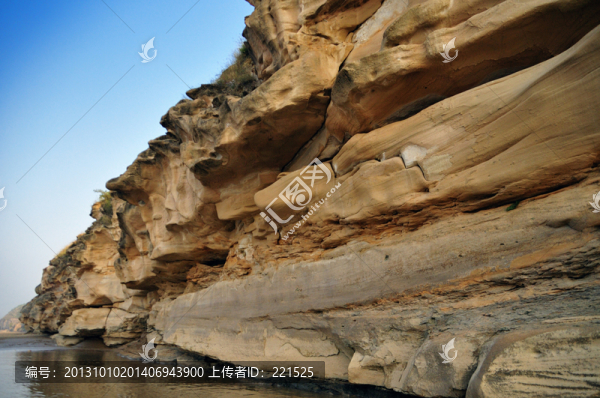 黃河磧口水蝕浮雕壁畫