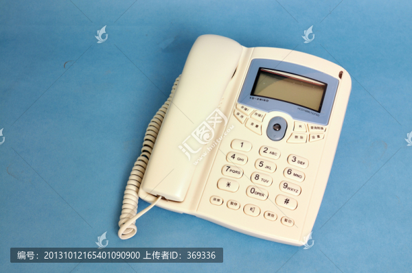白色電話機
