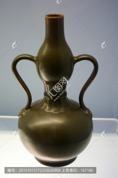 景德鎮(zhèn)窯茶葉末釉葫蘆形瓶