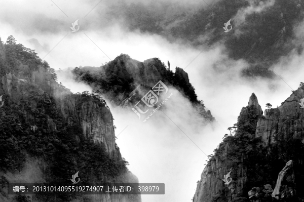 霧漫黃山