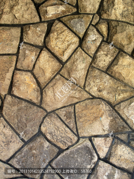 石頭墻,素材