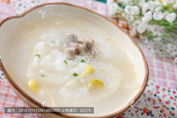 排骨豆芽粥