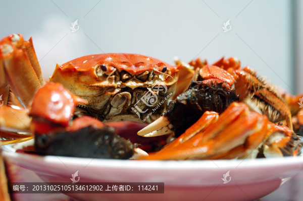 清蒸河蟹