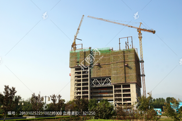 正在施工中的建筑