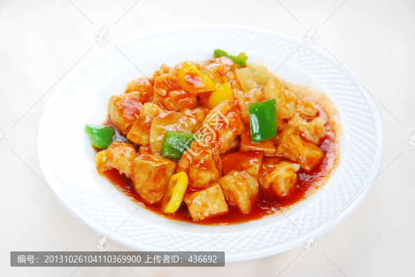 咕嚕豆腐蝦球