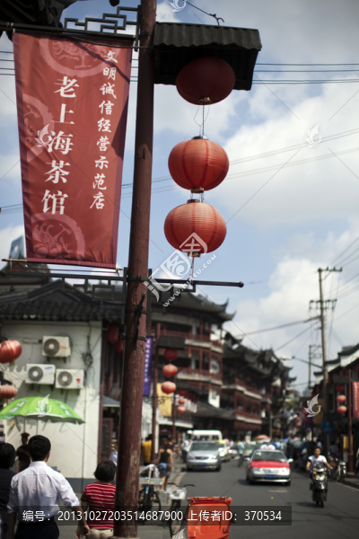 上海小街道,豫園老街