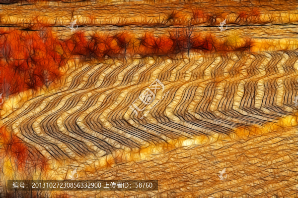 田野之秋,電腦畫