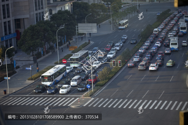 上海,浦東,都市,十字路口