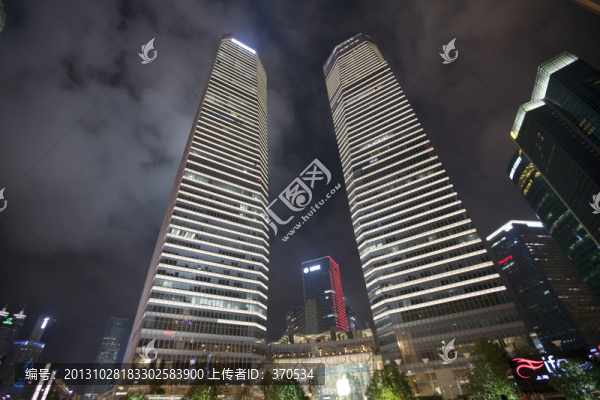 上海,陸家嘴,夜景,都市,現(xiàn)代
