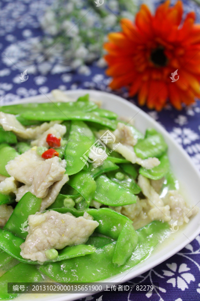 豌豆炒肉片