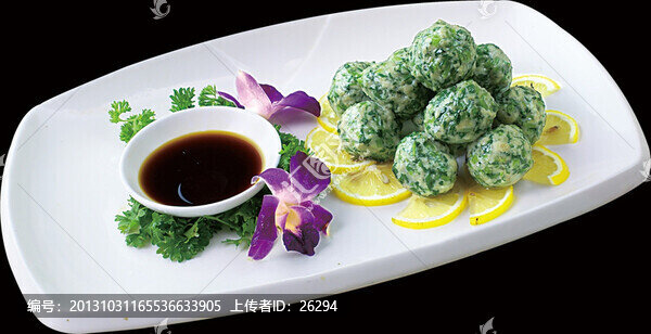 水晶茼蒿丸子