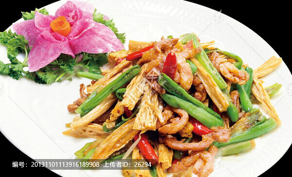 杭椒腐竹小炒肉