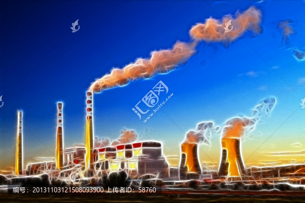 發(fā)電廠,電腦抽象畫