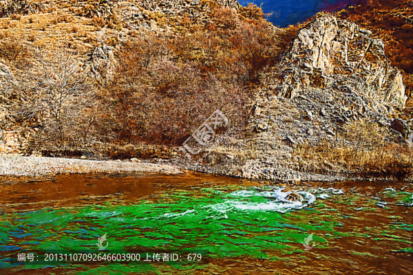 裝飾畫,,山與水
