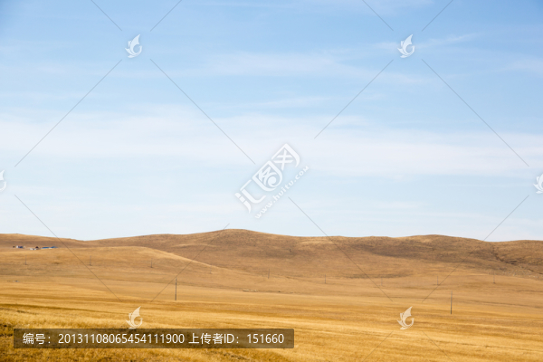 內(nèi)蒙錫林浩特草原秋色