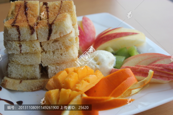 松糕,糕點,芒果,水果