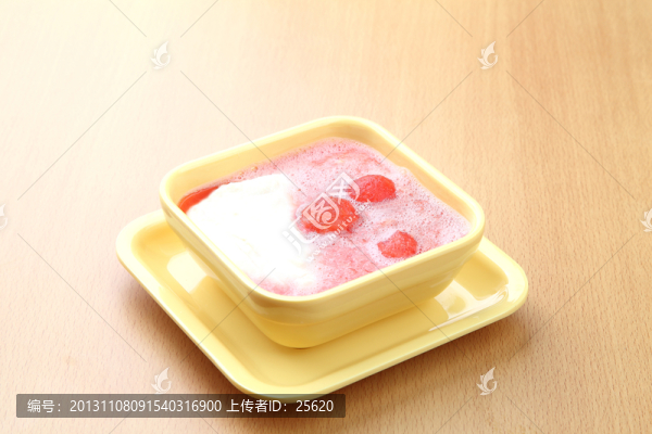 西瓜汁豆花
