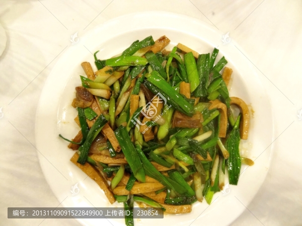 咸肉白干炒大蒜