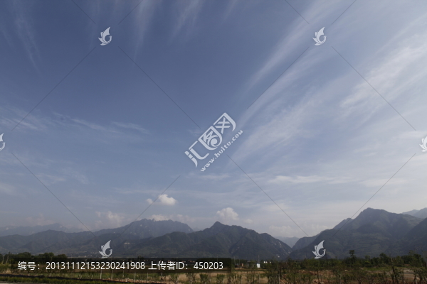 秦嶺之藍(lán)天白云
